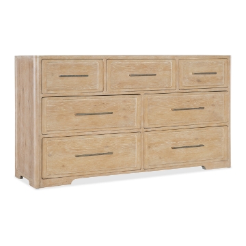 Picture of RETREAT TAN 7 DRAWER DRESSER