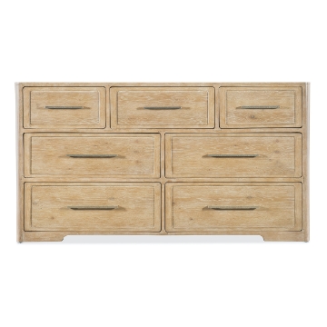 Picture of RETREAT TAN 7 DRAWER DRESSER