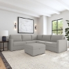 Picture of FLEX 5 PC SECTIONAL WITH OTTOMAN IN FROST