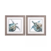 Picture of SET OF 2 NEUTRAL SEA TURTLE FRAMED ART
