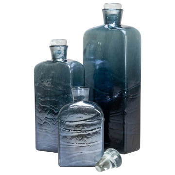 Picture of SET OF 3 HAMIL BOTTLES GLAZED