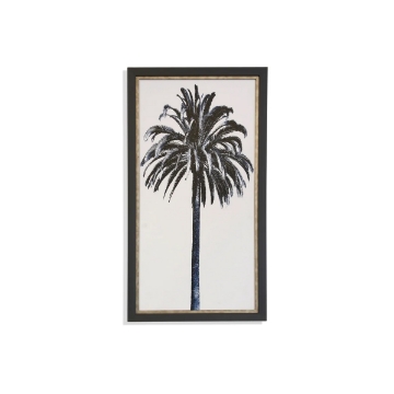 Picture of PALM TREE BLUE III TEXT ART