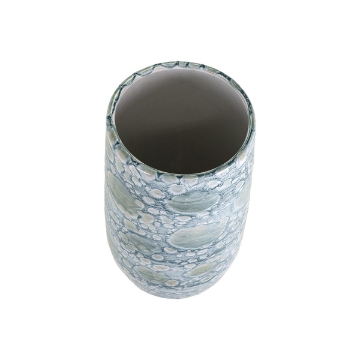Picture of EXUMA BLUE AND GRAY CERAMIC VASE 