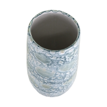 Picture of EXUMA BLUE AND GRAY CERAMIC VASE 
