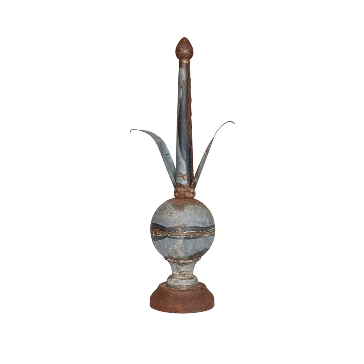 Picture of 25" DISTRESSED  METAL FINIAL DECOR