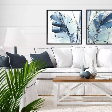 Picture of LUXE BANANA LEAF I ART