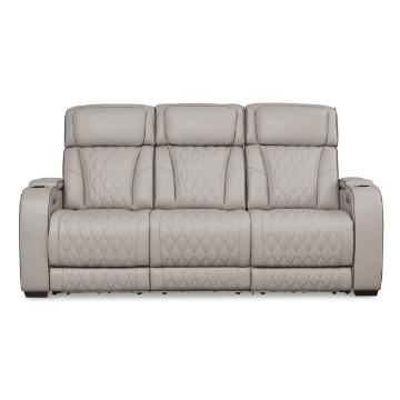 Picture of OPTIMUS GREY SOFA W/POWER HEADREST