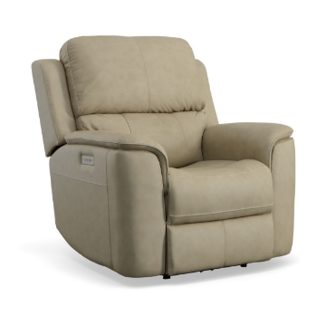 Picture of HENRY BEIGE RECLINER WITH POWER HEADREST AND LUMBAR