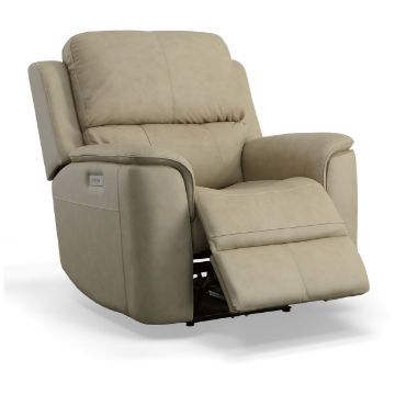 Picture of HENRY BEIGE RECLINER WITH POWER HEADREST AND LUMBAR