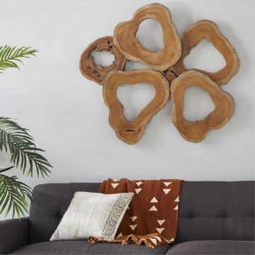 Picture of TEAK WOOD LIVE EDGE WALL DECOR