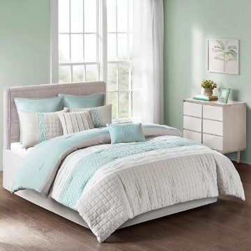 Picture of TINSLEY-8PC-SEAFOAM-QN-SET