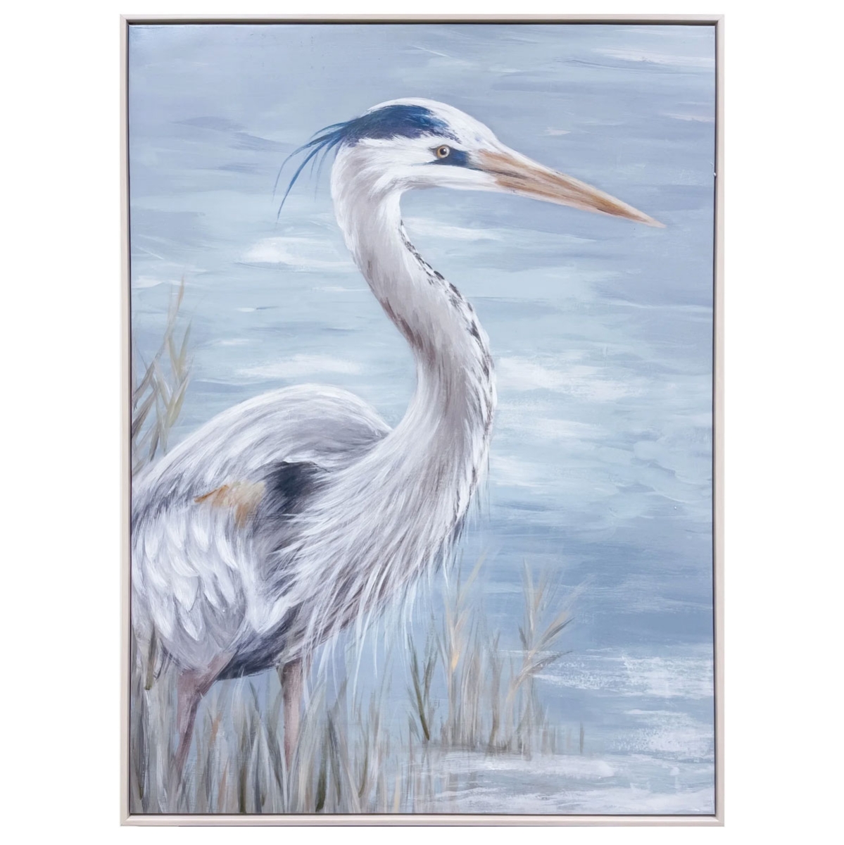 Picture of WHT WATER HERON PRINT