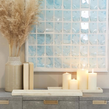 Picture of S/2 RECT MARBLE TRAYS