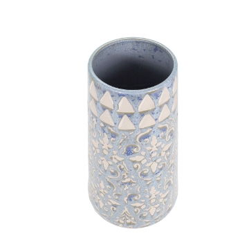 Picture of LIAM BL/CRM FLRL VASE SHORT