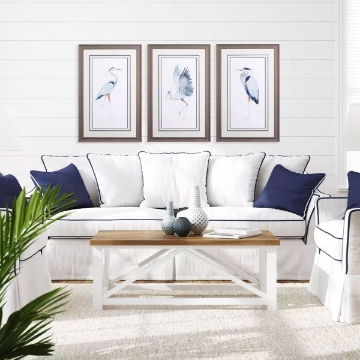 Picture of S/3 WATER COLOR HERON FRMD ART