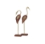 Picture of S/2 BRN WOOD BIRD SCULPTURES