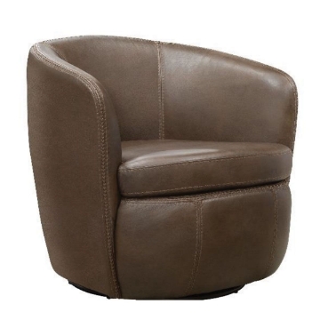 Picture of BAROLO BROWN LEATHER SW CHAIR