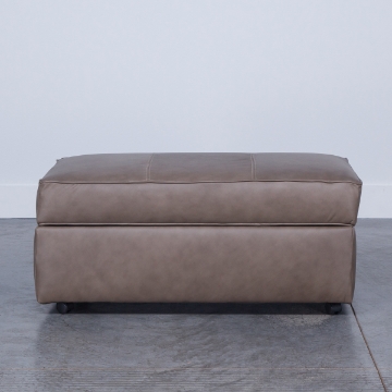 Picture of LACHLAN LEATHR STORAGE OTTOMAN