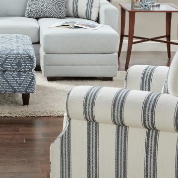 Picture of LUCCA SWIVEL CHAIR-STRIPE