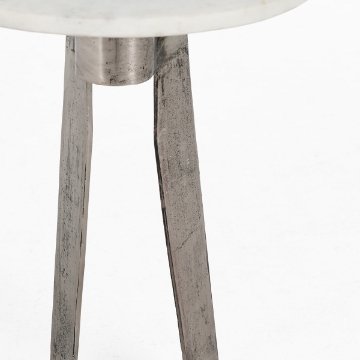 Picture of LEYTON ACCENT TABLE WH MARBLE