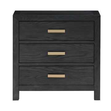 Picture of FRESNO BLK 3DRW NIGHTSTAND