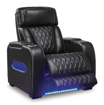 Picture of OPTIMUS BLACK RECLINER W/POWER HEADREST