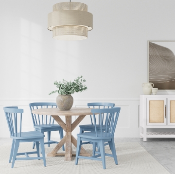 Picture of ROSALIE BLUE SIDE CHAIR