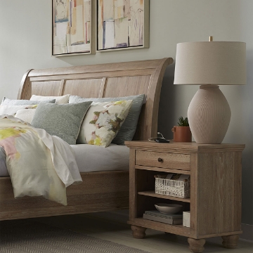 Picture of CAMBRIDGE KHAKI 1 DRAWER NIGHTSTAND 