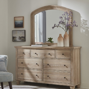Picture of CAMBRIDGE KHAKI DRESSER MIRROR