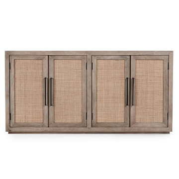 Picture of JENSEN MANGO WOOD 4 DOOR CABINET