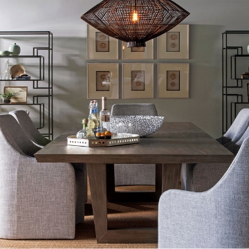 Picture of RILEY CASTER UPHOLSTERED ARM CHAIR