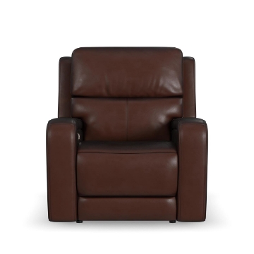 Picture of OASIS TRUFFLE BROWN RECLINER W/PHR/LUM/HT/MA