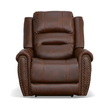 Picture of OSCAR LIGHT BROWN RECLINE WITH POWER HEADREST AND LUMBAR