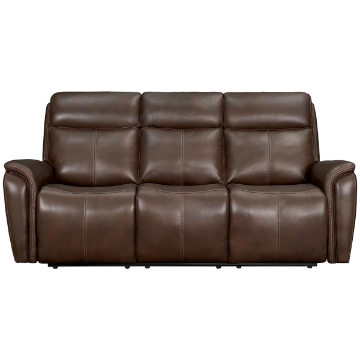 Picture of CASCADE LTHR AUBURN PHR SOFA