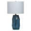 Picture of TALLOW BLUE GEO GLASS TABLE LAMP