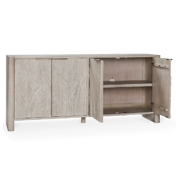 Picture of LEDRO WOOD 4 DR BUFFET WHITE WASH