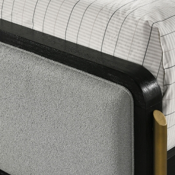 Picture of ARINI BLACK KING UPHOLSTERED BED