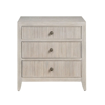 Picture of CARMEN WHITE 3 DRAWER NIGHTSTAND