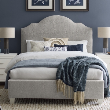 Picture of T&T UPH QUEEN BED IN GRAY ANTE