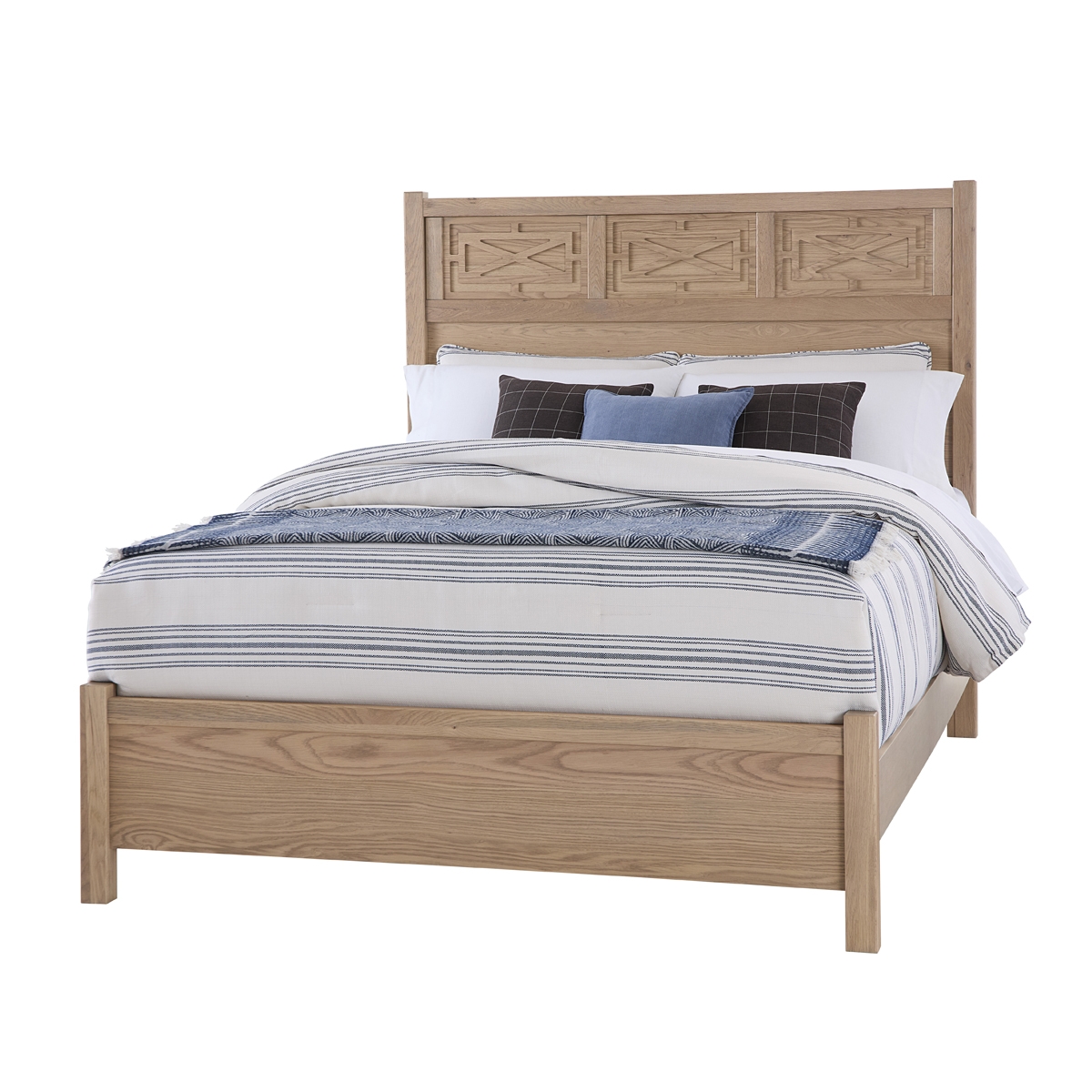 Picture of T & T FRETWORK QUEEN BED CLEAR OAK