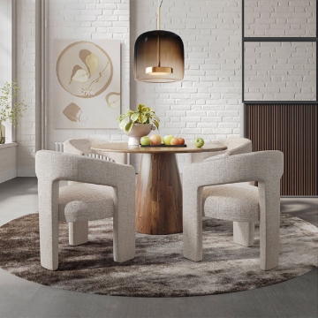 Picture of GWEN NATURAL UPHOLSTERED CHAIR