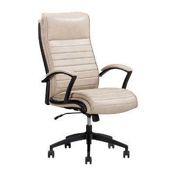 Picture of 370 LEATHER DESK CHAIR LINEN