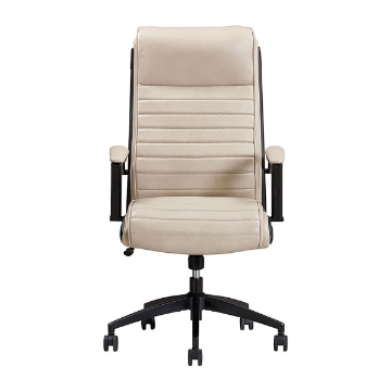 Picture of 370 LEATHER DESK CHAIR LINEN