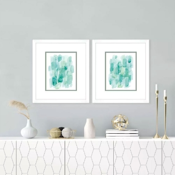Picture of WATER WHISPERS TURQ S/2 ART