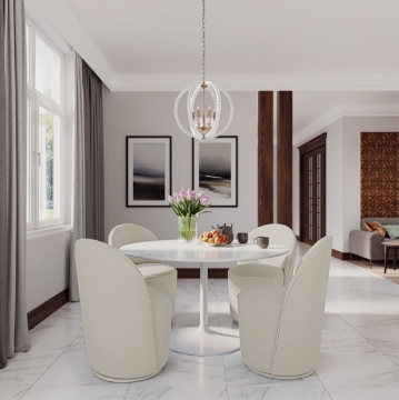 Picture of LANDON SWIVEL DINING CHAIR IN NATURAL