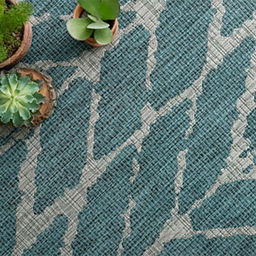 Picture of ISLE 02 TEAL/GRY 5'3X7'7 RUG