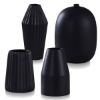 Picture of DANN FOLEY BLACK CERAMIC VASES 