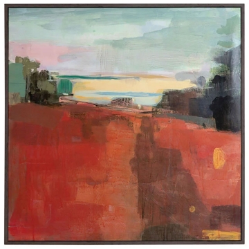 Picture of PATH TO RIVER W/BLACK FRAME ART