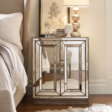 Picture of SANCTUARY 2 DOOR MIRROR NIGHTSTAND 