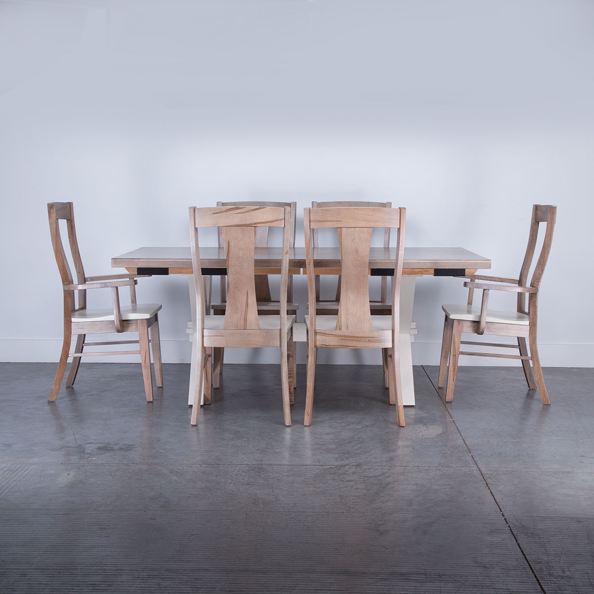 Picture of CROSSBUCK EXT 7PC MAPLE DINING